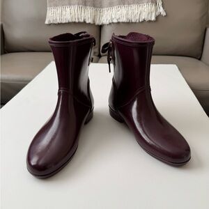 Michael Kors Burgundy Rain Boots